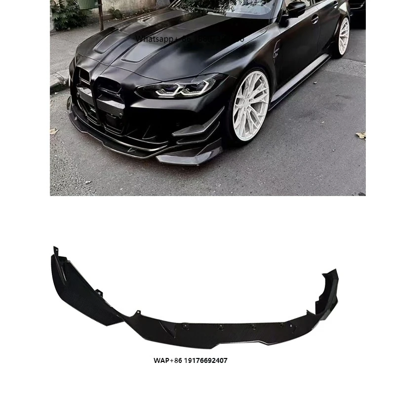 

CFA Style Dry Carbon Fiber Front Bumper Lip for M4 M3 G80 G82 Dry Carbon Fiber Front Lip High Quality