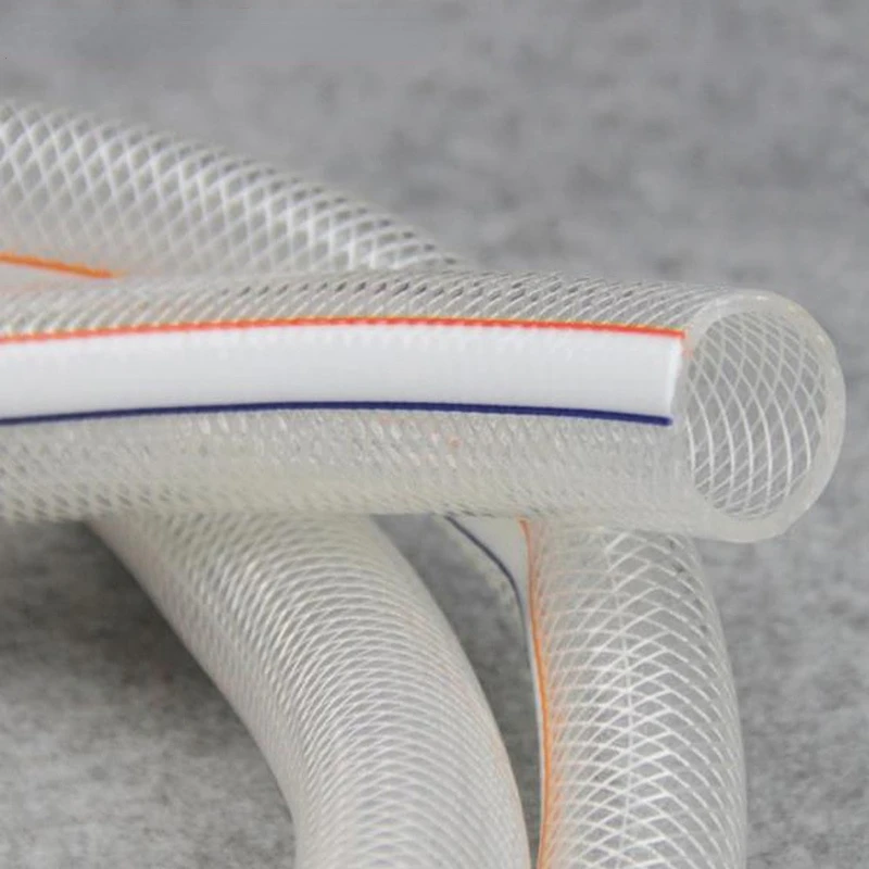 Braided Reinforced Hose Gardend Irrigation Flexible Fiber Water Supply Pipe Environmental Protection Pipe 1 Pcs(1m)