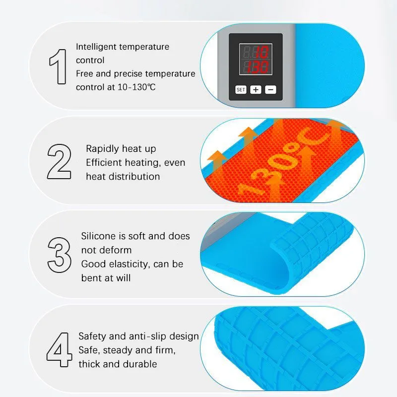Mini Mobile Phone Repair Heating Pad 10.5-Inch Mobile Phone Tablet Screen Disassembly Artifact Screen Separation Heating Table
