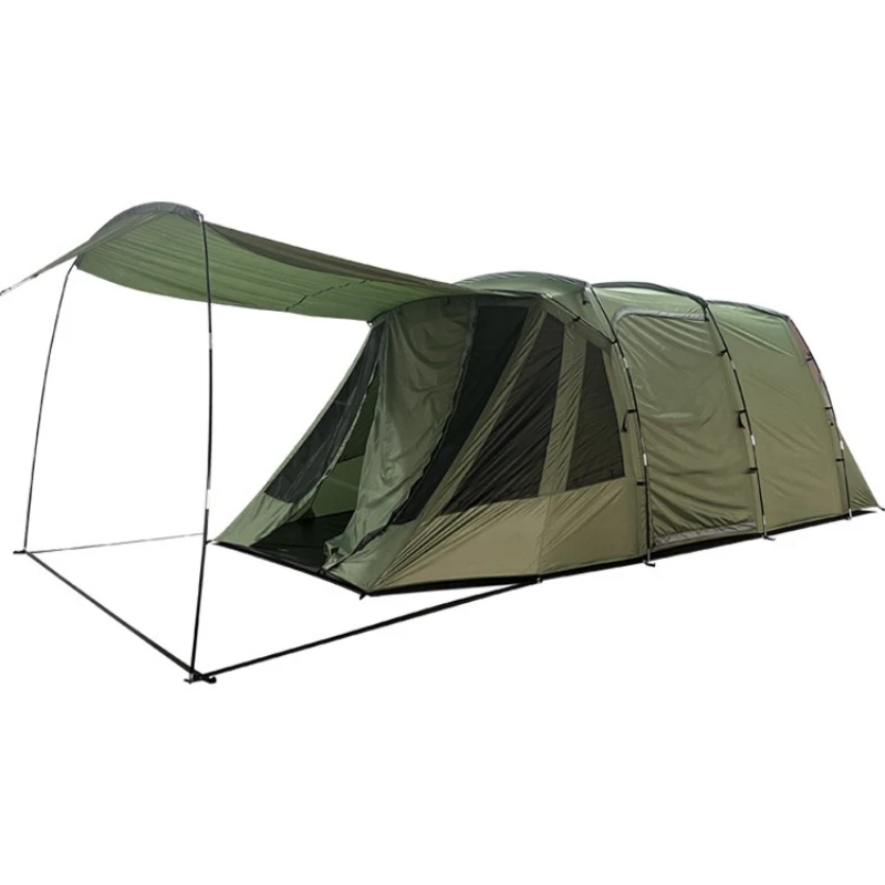 

One room, one living room, outdoor camping tunnel tent, windproof and rainproof belt, canopy, expandable space tent