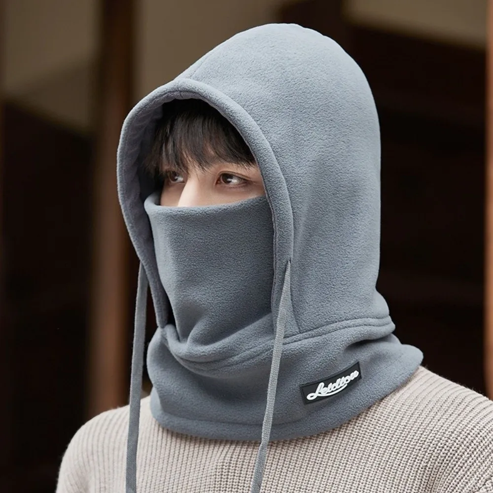 Novo manter quente balaclava chapéu à prova de vento à prova de frio pescoço máscara chapéu 2-em-1 engrossado chapéu quente inverno
