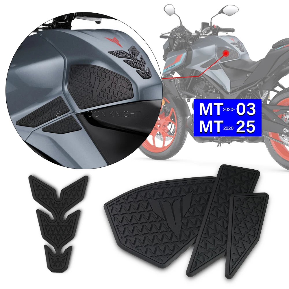 

Side Fuel Tank Pad For Yamaha MT03 MT-03 MT25 MT-25 2020 2022 4mm Motorcycle Stickers Rubber Tankpad 3M Decal Non-Slip,Scratch