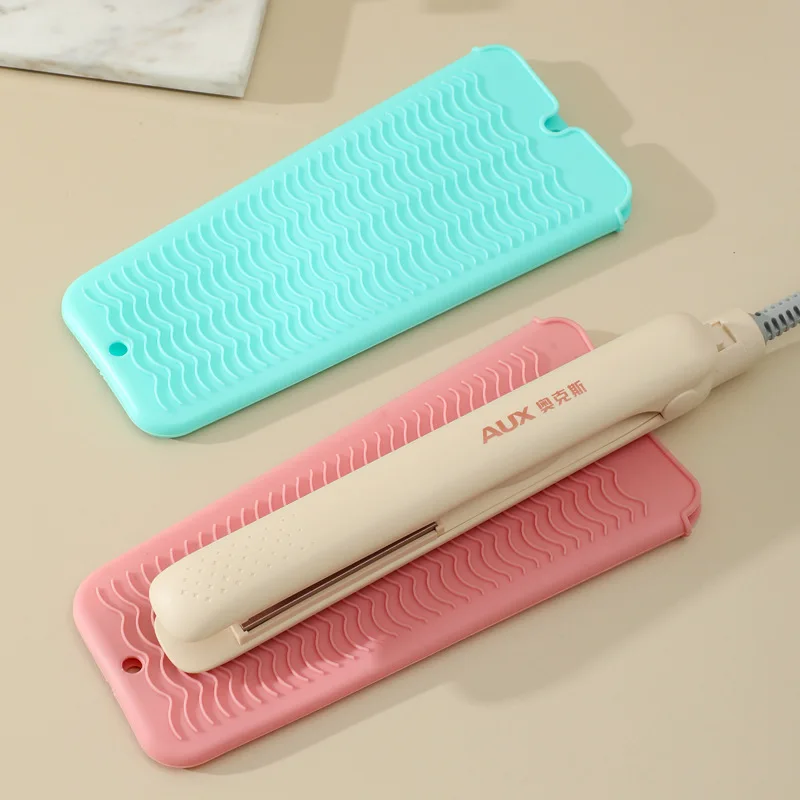 Silikon Curling Eisen Isolierung Hülse Hitzebeständige Elektrische Clip Isolierung Pad Friseursalon Werkzeug Anti Slip Tragbare Lagerung