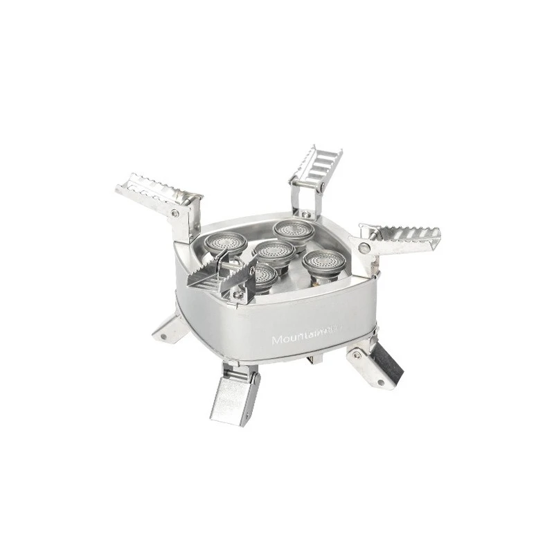 

Outdoor Products Factory Mountain Guest Longxi Meng Stove Head Camping Portable Cookware Folding Easy Storage Stove