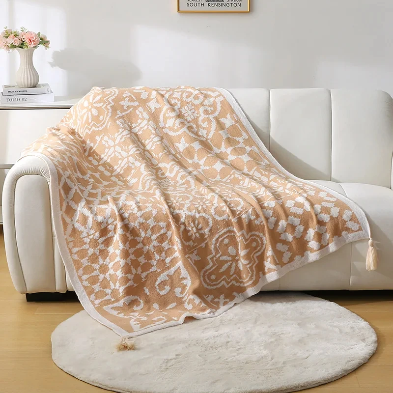 

Luxury Nordic Chunky Knit Throw Blanket | 3-in-1 Sofa/Bed/Office Use | Breathable All-Season Comfort | Insta-Ready Home & Hotel