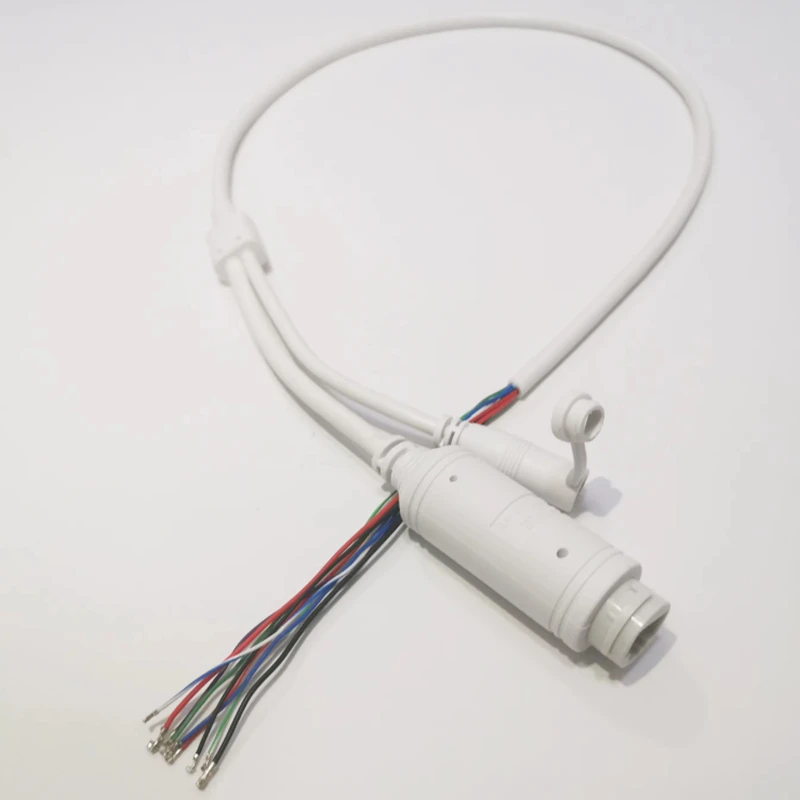 IP CCTV 카메라 방수 POE 케이블 DC48V ~ 12V POE 모듈 테일 라인 9 코어 POE 어댑터 LAN 케이블