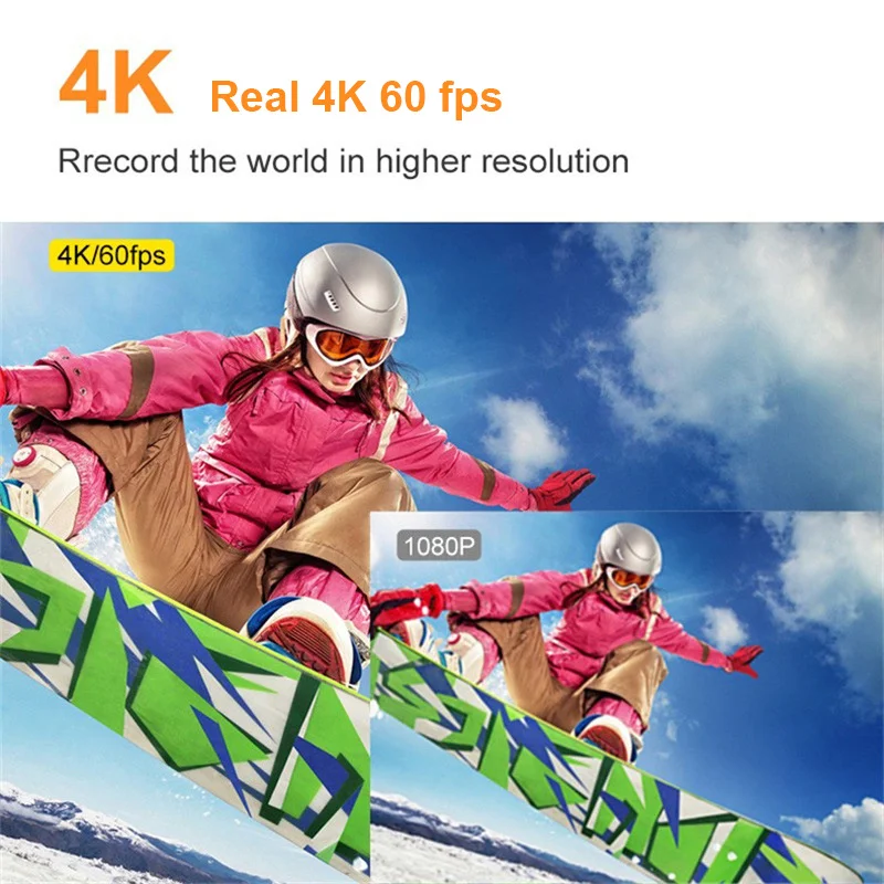 HD Portable Mini Action Camera  Wifi Remote View 1.3 Inch Screen160° Wide Angle Sports Video Recorder 30m Waterproof