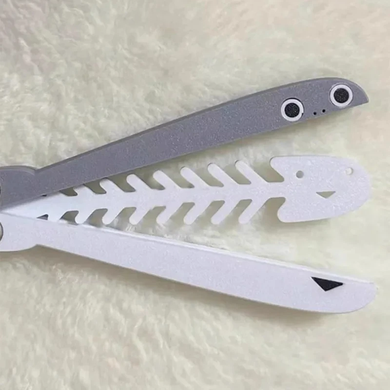 3D-Druck Schwerkraft-Messer Cub Jumping Kleine Schildkröten-Messer Mini-Modell Anhänger Push-Karte Entspannungsspielzeug Mini-Schmetterlingsmesser – Detail 5