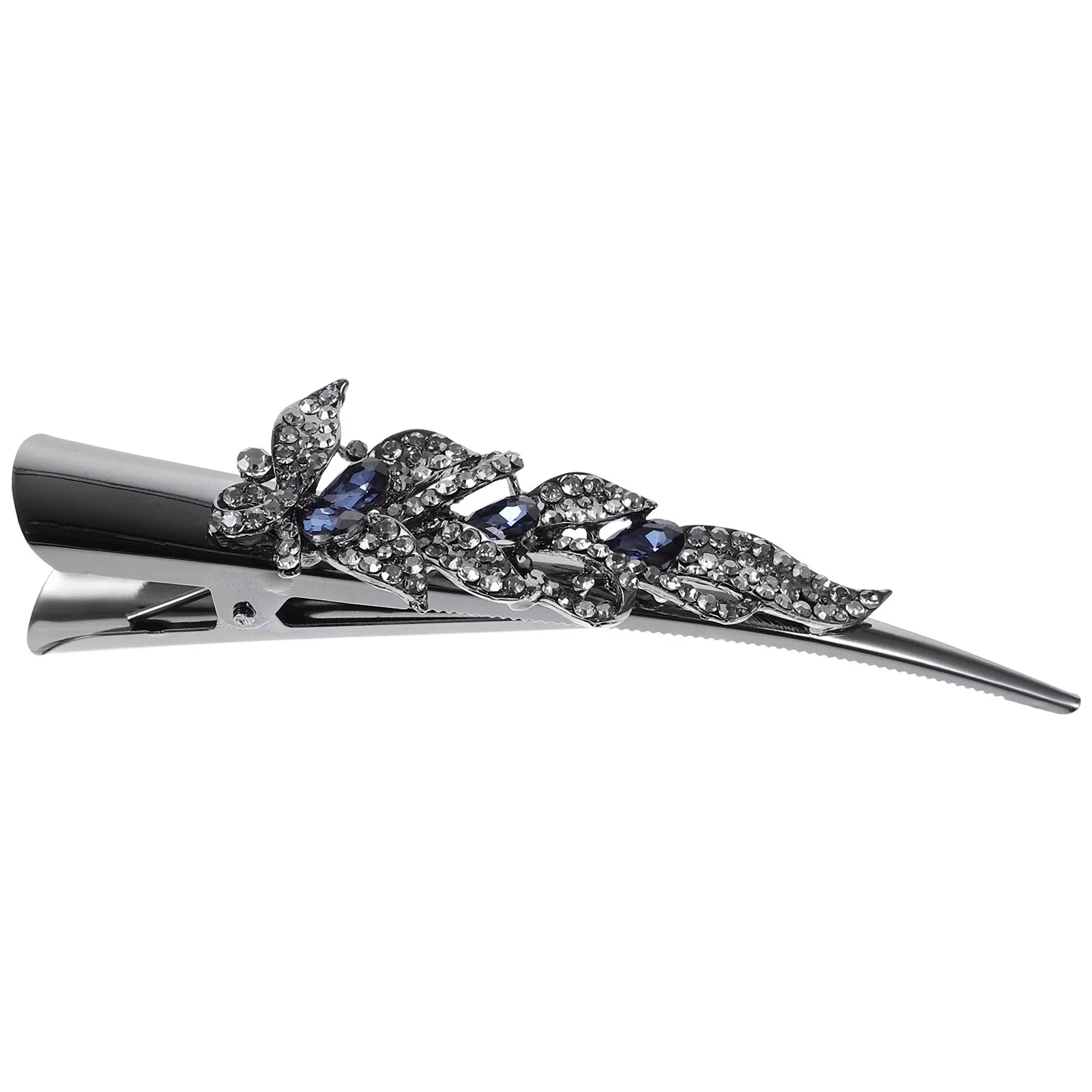 التمساح كليب كريستال حجر الراين باريت البريق كليب لتصفيف الشعر الزخرفية التبعي النساء غرامة الشعر السميك