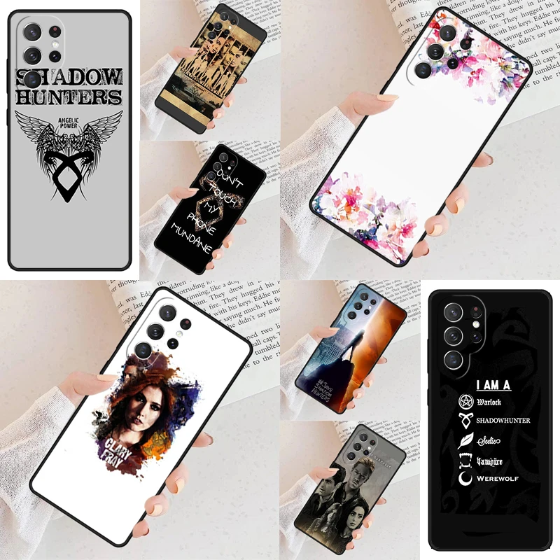 Чехол для телефона с постером Shadowhunters для Samsung Galaxy S24 S23 S22 S21 Ultra S10 Note 10 Pro S20 Plus FE S9 S8