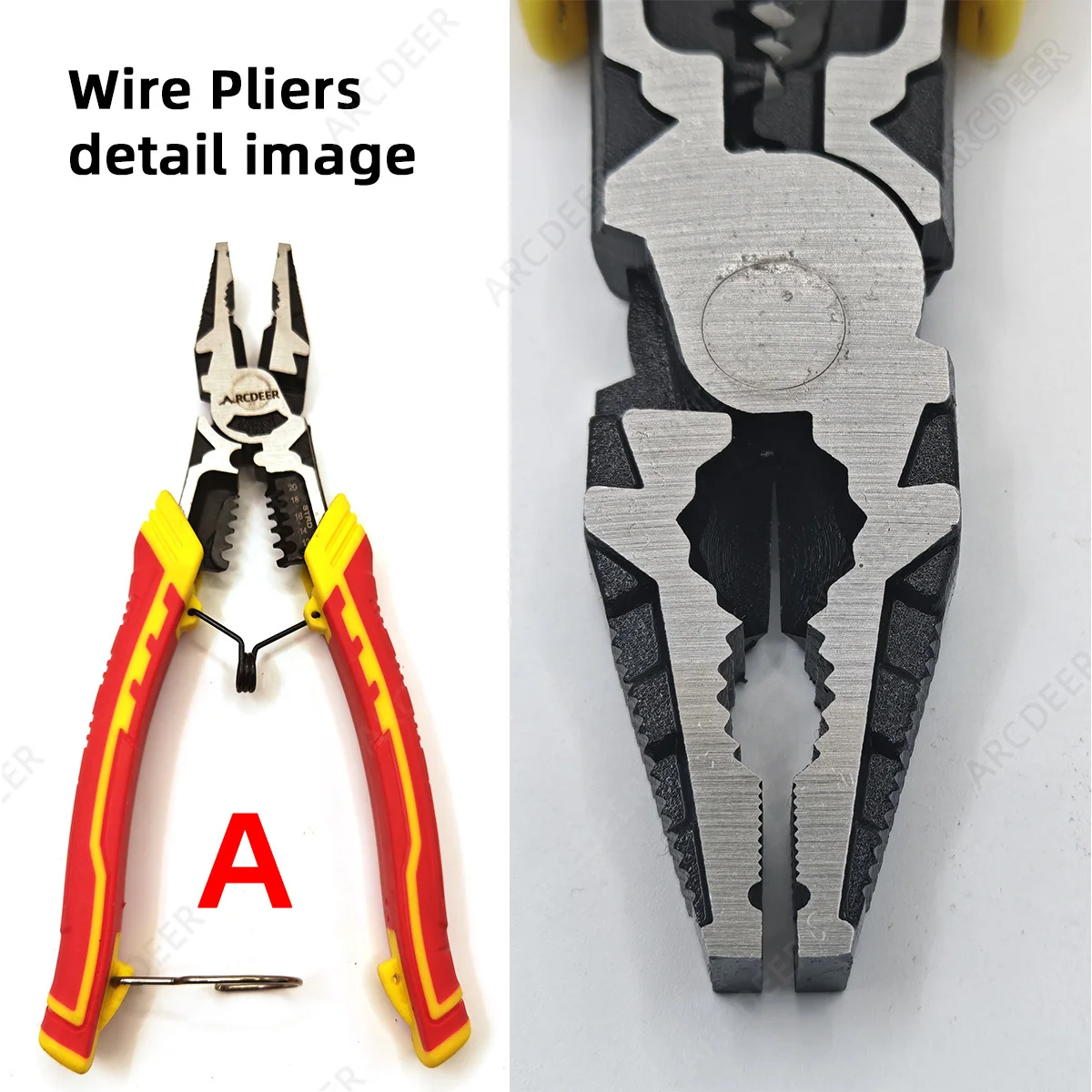 1/2/3pcs Industrial Offset Labor Saving Pliers Multi Function Wire Stripping Long Nose Diagonal Cutting Pliers 55Cr-V Steel