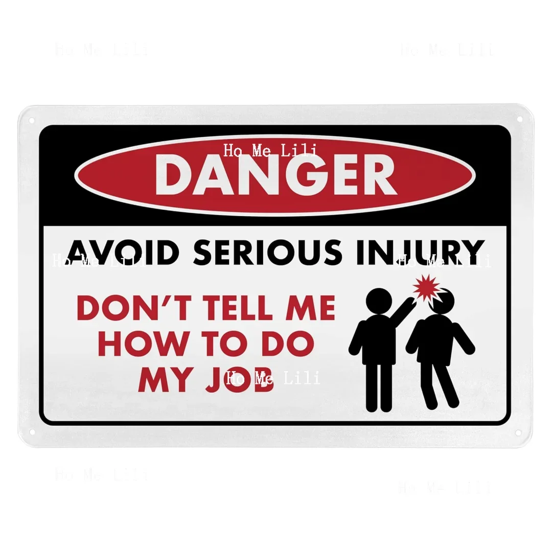 Забавный знак для защиты от серьезных травм, юмористический металлический знак, Декор