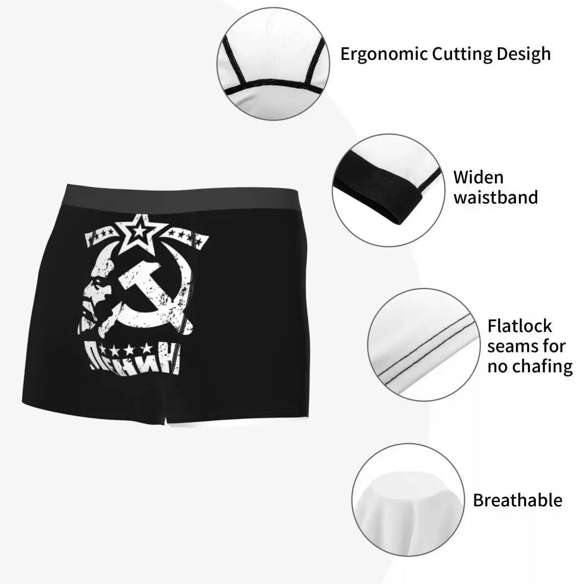 Russo calcinha para homens, roupa interior, modelo ccccp, ussr, soviética, soviética, revolução, cuecas, shorts, tamanho grande