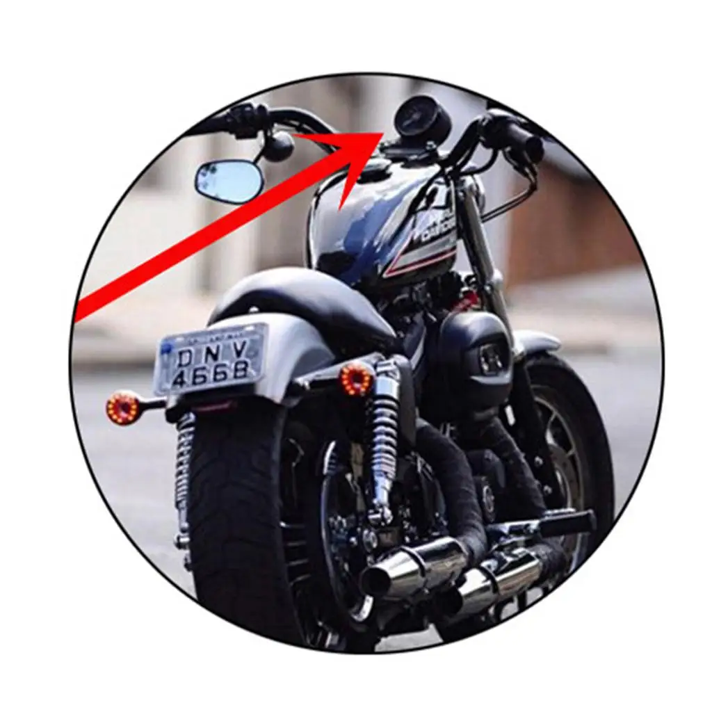 Universal LED Motorcycle Odometer Speedometer Fuel Level Display Aluminum Multifunction Meter for Moped
