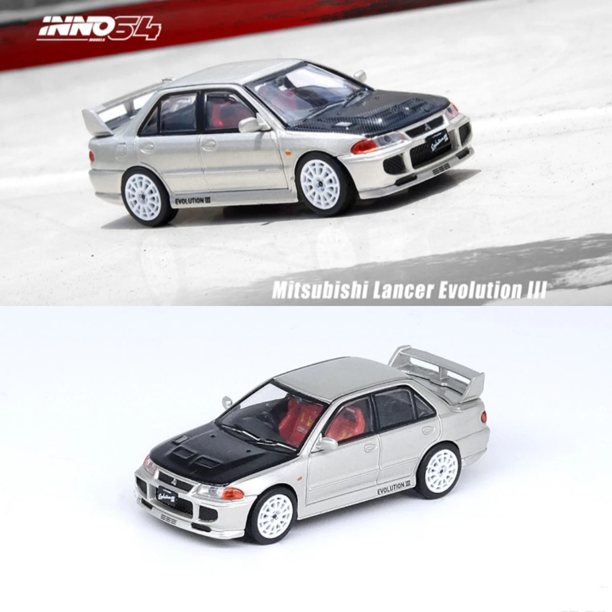 INNO 1:64 Lancer Evolution III EVO Diecast Model Car