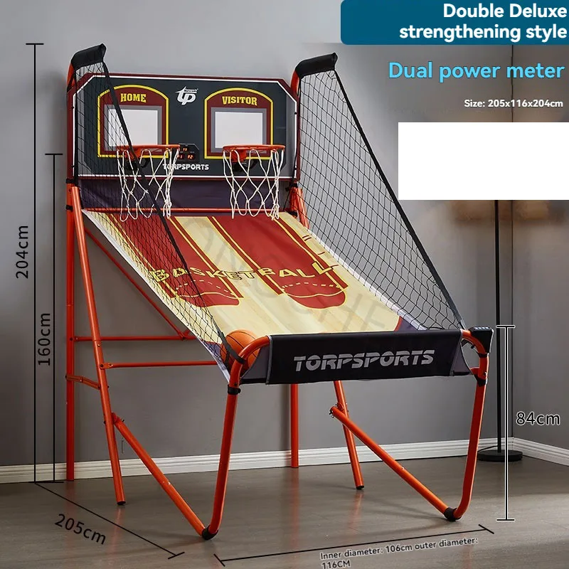 Double Shooting Machine Electronic Scoring Basketball Rack Fitness Entertainment Shooting Game Children Shooting Machine