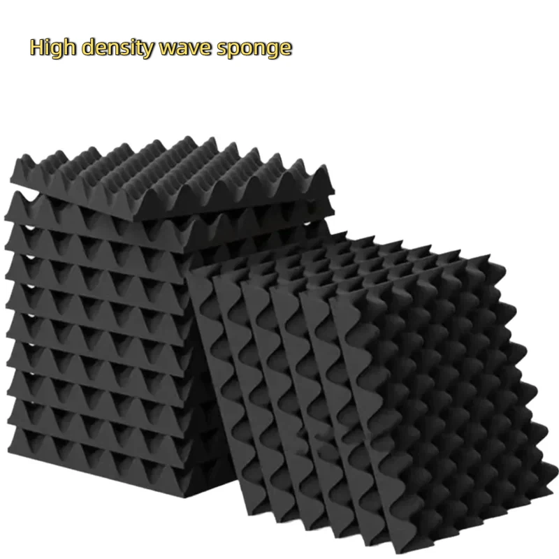 10pcs 30x20cm Wave Sponge Lining Shock Absorbing High Density Sound Insulation Cushioning Filled Toolbox Foam Customized Size