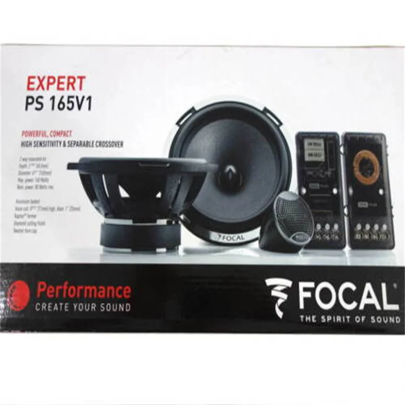 Frete Grátis 1 Set Focal Performance PS 165V1 Expert Series 6.5 "MAX 160W PUISSANT COMPACT 2 Way Componente Car Speaker System