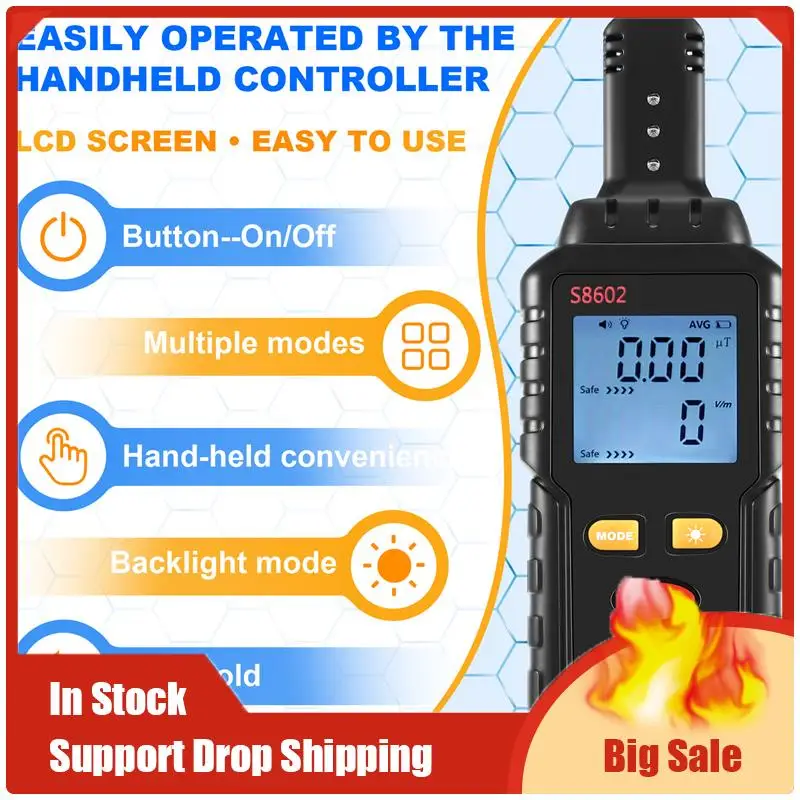 

A70U Новый дозиметр радиации 3-в-1, счетчик Гейгера, измеритель ЭДС, автоматическая сигнализация, измерение в реальном времени, детектор радиации, тестер