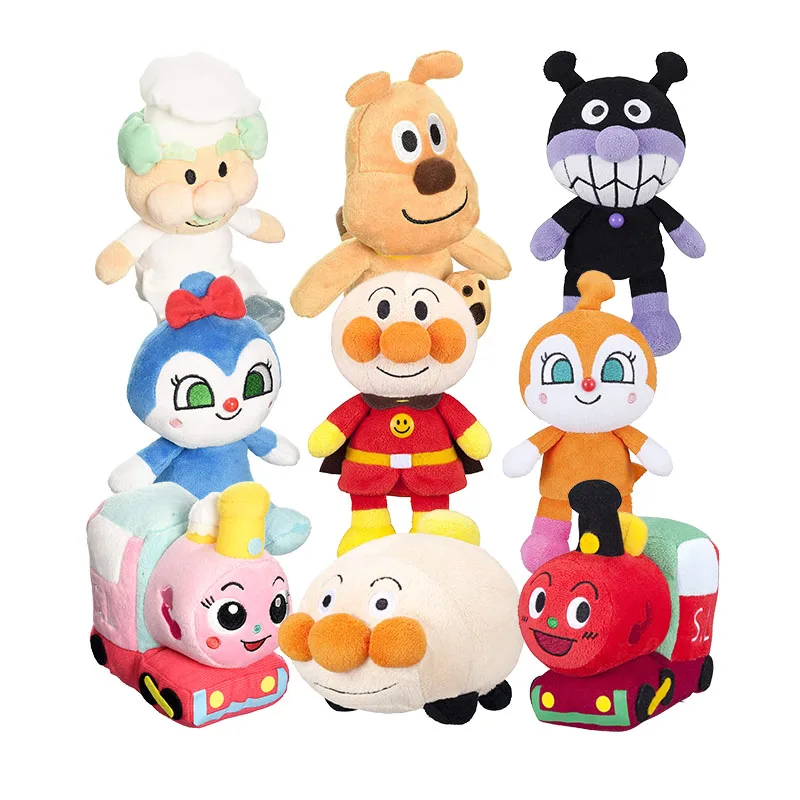 Kawaii Anime Anpanman Baikinman Melonpanna Currypanman Dokinchan Kokinchan Plush Kids Stuffed Toys For Children Gifts 18CM