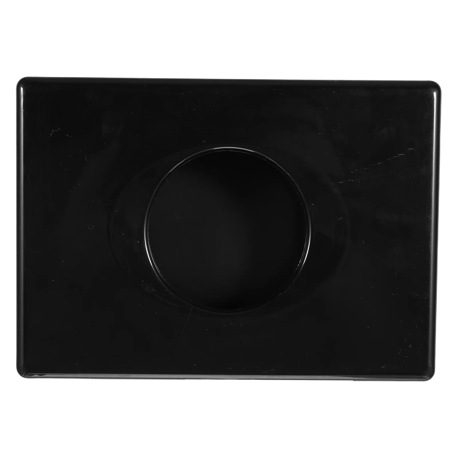 

Desktop Tissue Box Holder Black Rectangular Plastic Modern Napkin Organizer For Kitchen Bathroom Office Table Facial Tissue