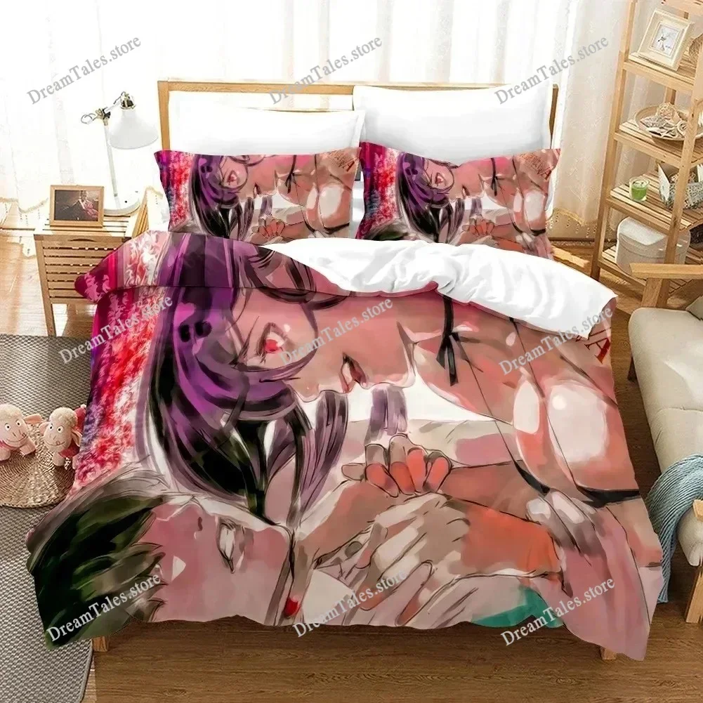 Tokyo Ghoul Kaneki Ken Cartoon Poster Sheets Quilt Covers Bedding Dormitory Sheets Bedding Set Soft Warm Bedding Set Luxury Gift