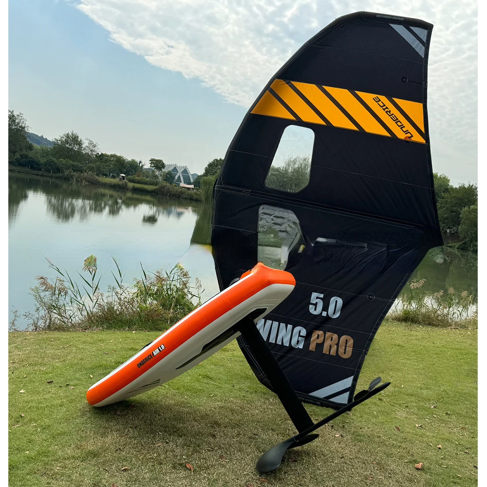 Water Standing Kite Unpowered Glide Hydrofoil Board Surfboard Windsurfing Board Carbon Fiber Hard Handle Inflatable Wind Wing