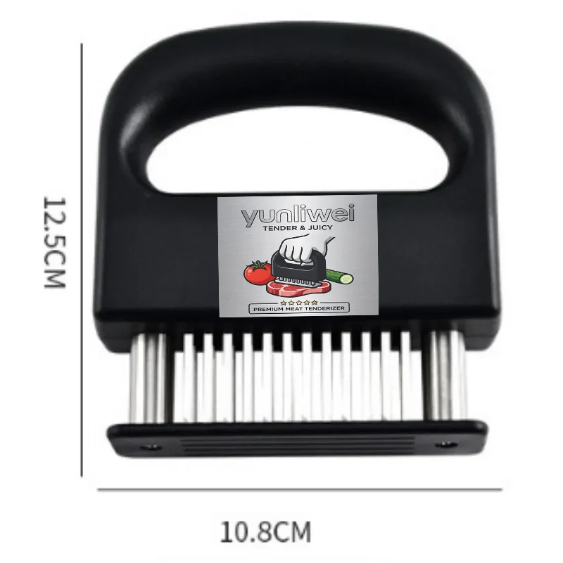 Stainless Steel Needle Meat Tenderizer Hammer Tool with Ergonomic Handle for Steak Marbled Beef Kitchen Cooking Gadget Yunliwei