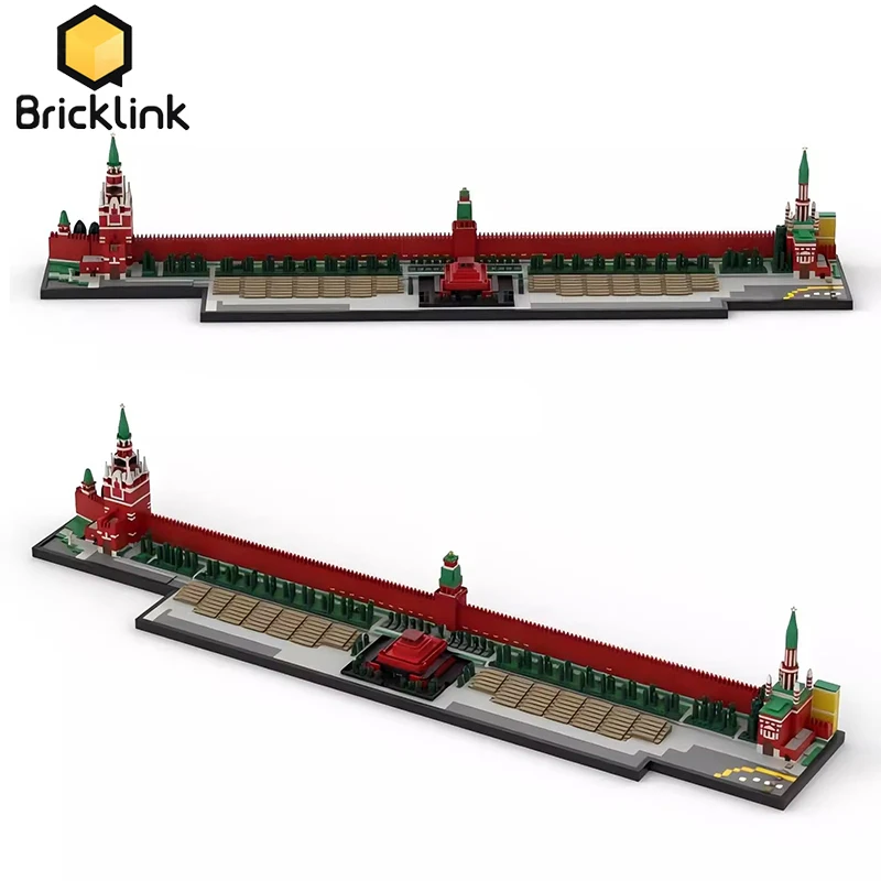 

Дом Bricklink MOC, 5314 шт., большой Москва, креплин и красный квадрат, городской горизонт, вид на улицу, наборы строительных блоков, игрушки, подарок для взрослых