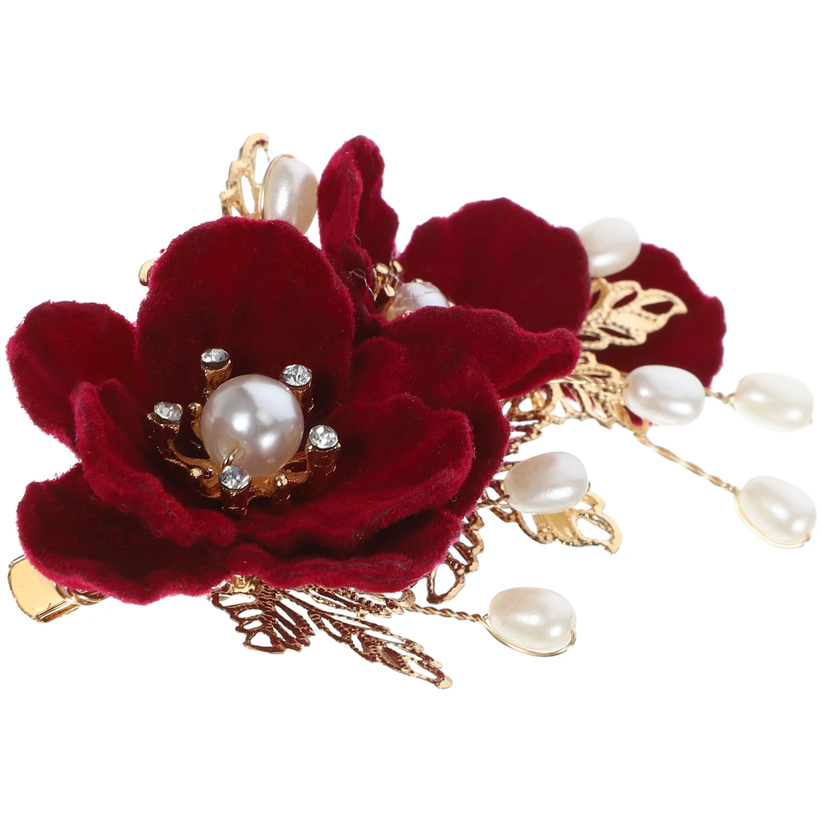 

1Pc Vintage Camellia Flower Hair Clip Flower Hairpin Women Retro Side Barrette Hanfu Hair Accessories Elegant Occasions