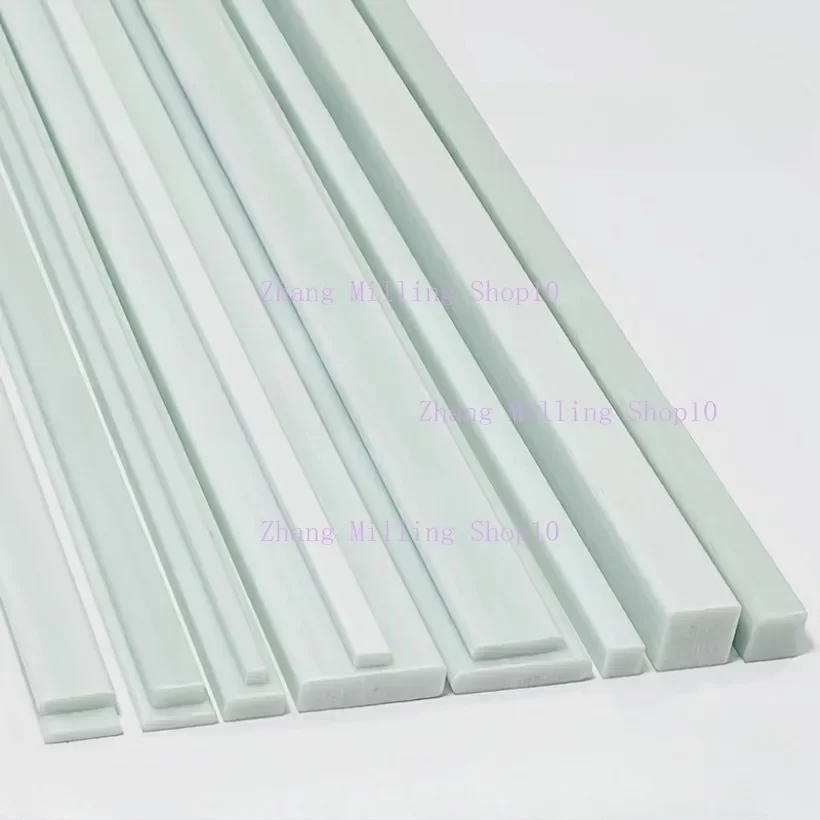 Length 500mm White Fiberglass Square/Flat/Fixed Bar Width 2-30mm Glass Reinforced Plastic Bar Bracing Strip