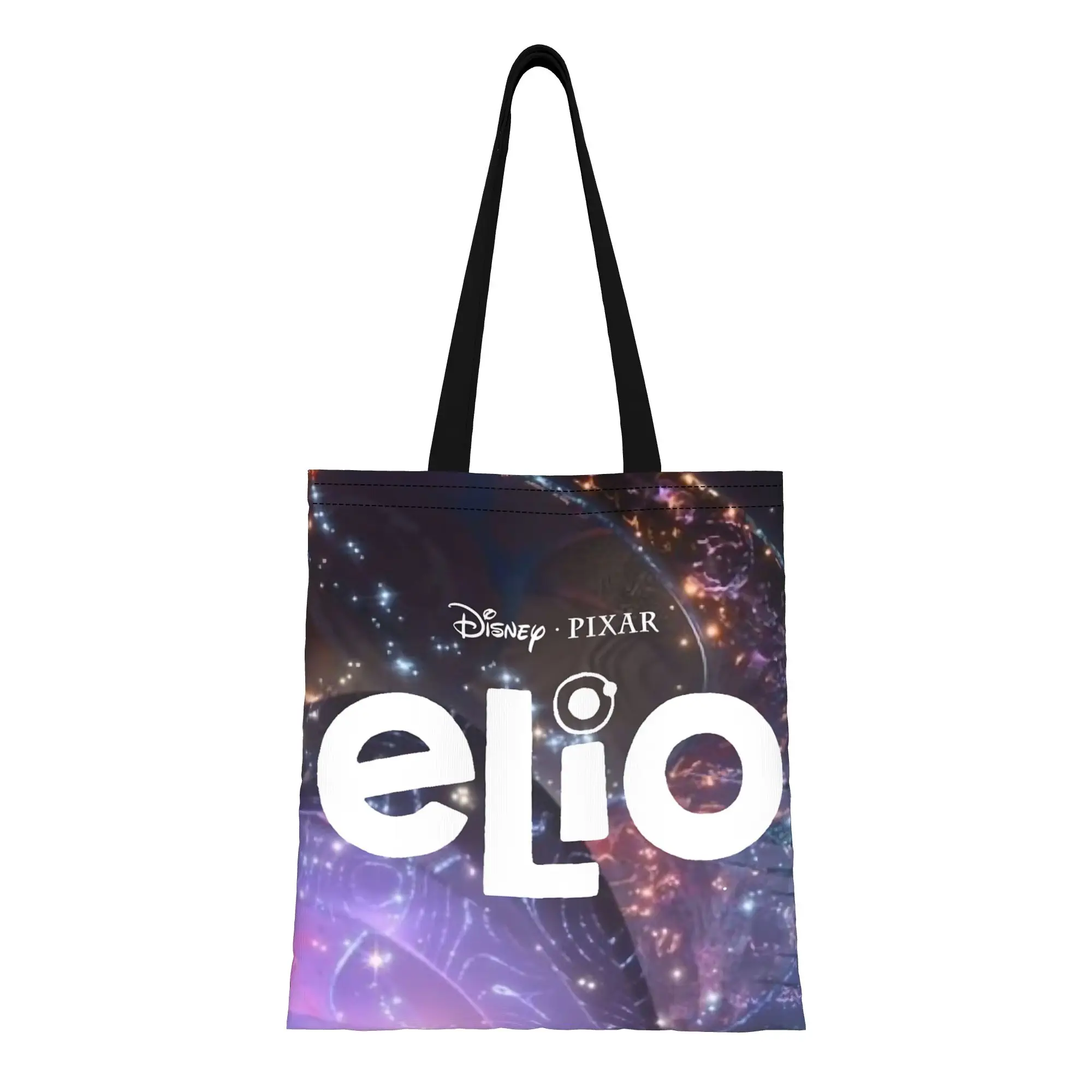 

1 шт. многоразовая двусторонняя холщовая сумка-тоут с логотипом Elio от Disney ко Дню святого Валентина, сумка через плечо с логотипом Elio