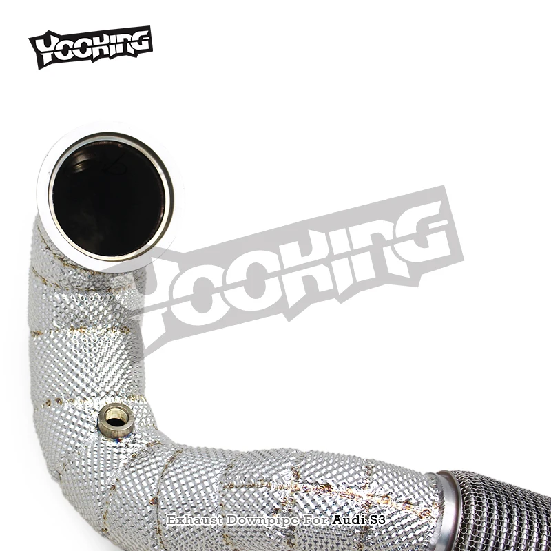 OEM Downpipe Exhaust System For Audi S3 8Y 2.0T 2020+ With OPF Stainless Steel Heat Shield Front Tube