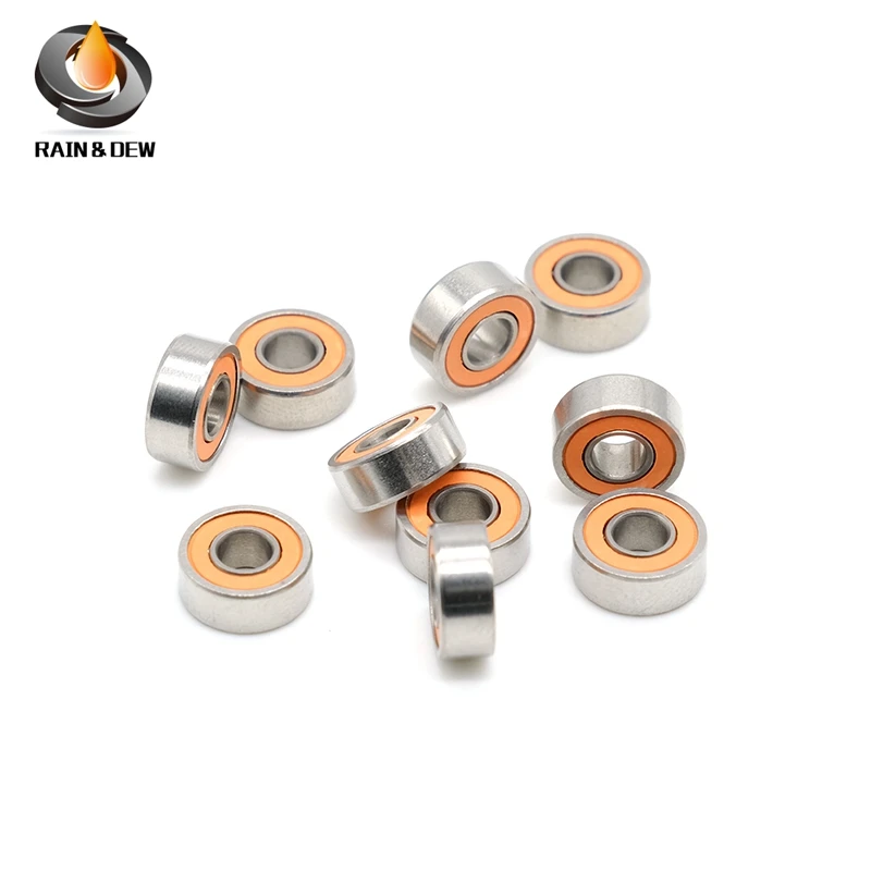 

10Pcs MR104 4x10x4mm SMR104-2RS CB ABEC-7stainless Steel Hybrid Ceramic Bearing