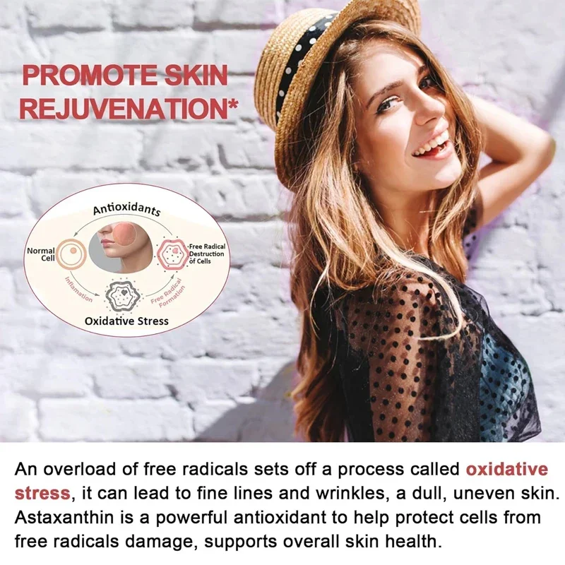 Astaxanthin - Promotes Cardiovascular Health, Speeds Up Metabolism, Supports Eye, Joint and Skin Health