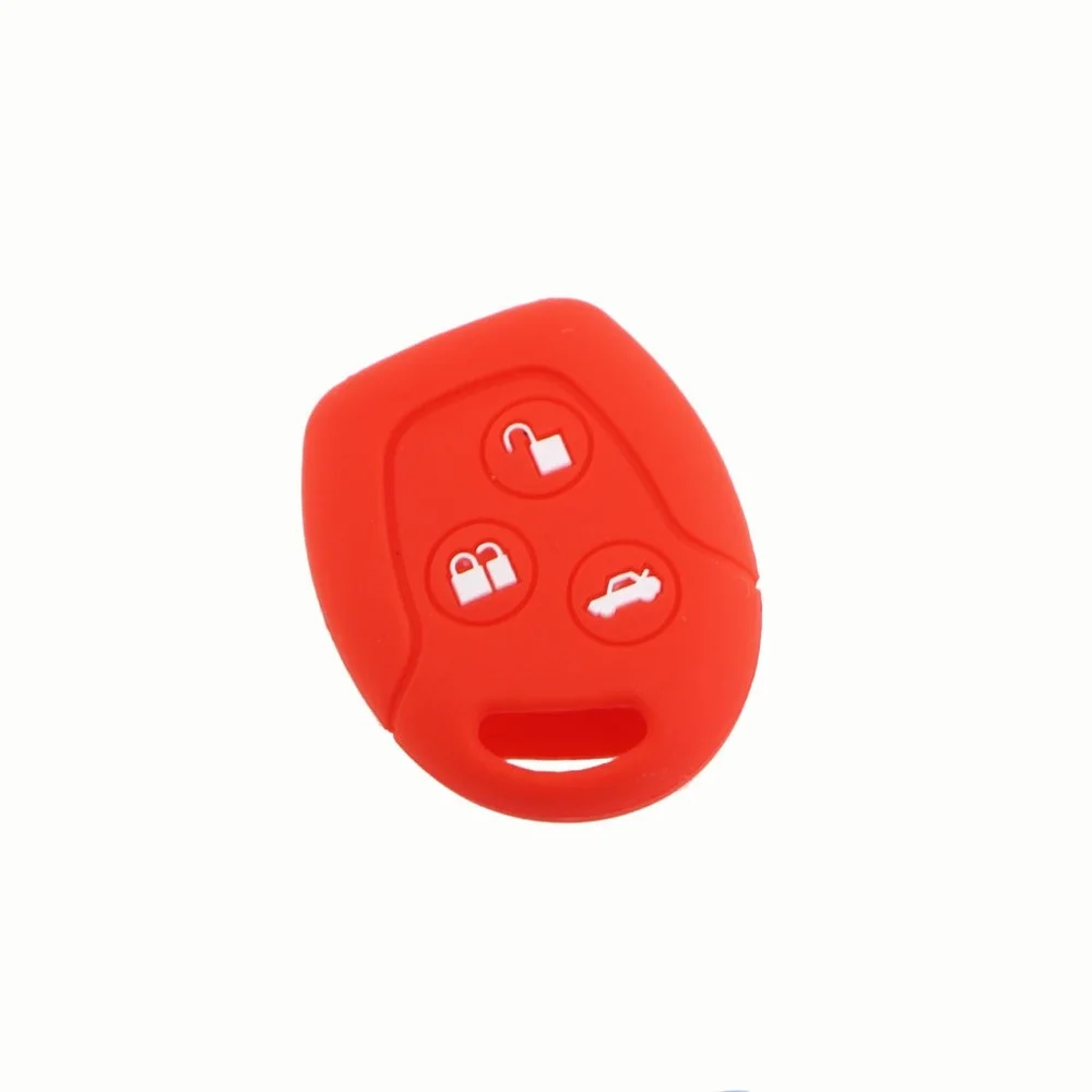 Key Cases for Ford Focus Mondeo Festiva Fusion Fiesta KA 3 Buttons Remote Silicone Car Fob Key Case Cover Holder Protector Bag