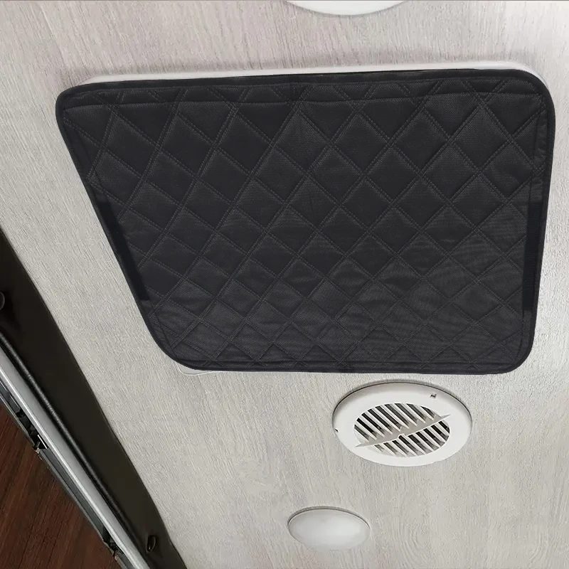 RV Skylight Sunshade Foldable RV Roof Aluminum Film Reflective Shading Pad Vent Cover for Motorhome Camper Ventilation Sunshade