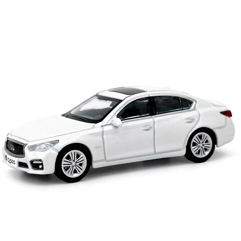 نموذج باودي 1/64 مقياس إنفينيتي Q50S 2014 نموذج سيارة مصنوع من خليط معدني قابل للجمع زخرفة زخرفية