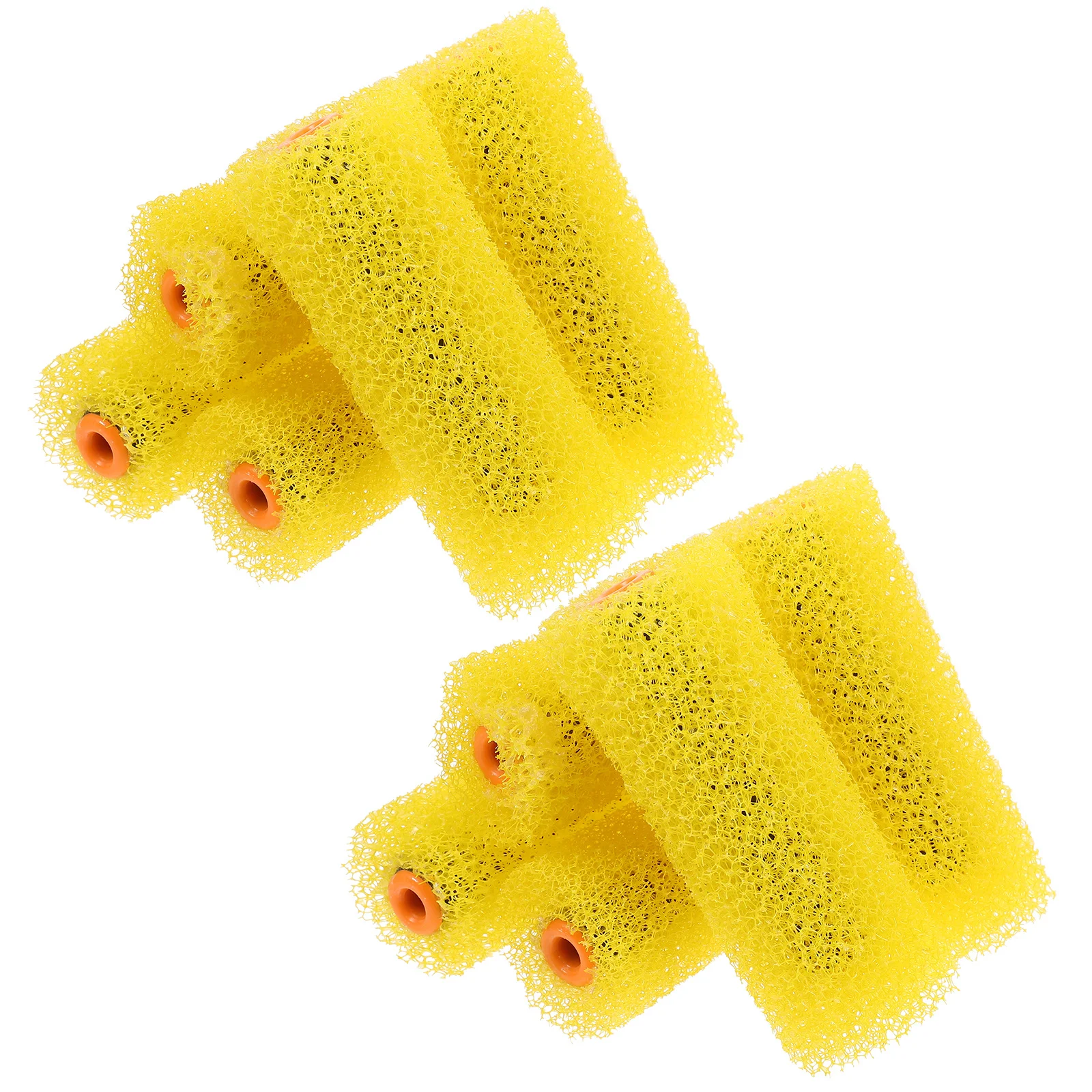 10 Stück strukturierte Farbroller, 10,2 cm große Farbroller und Tabletts für reibungslose Anwendung, gelbe kleine Rollen zum Malen
