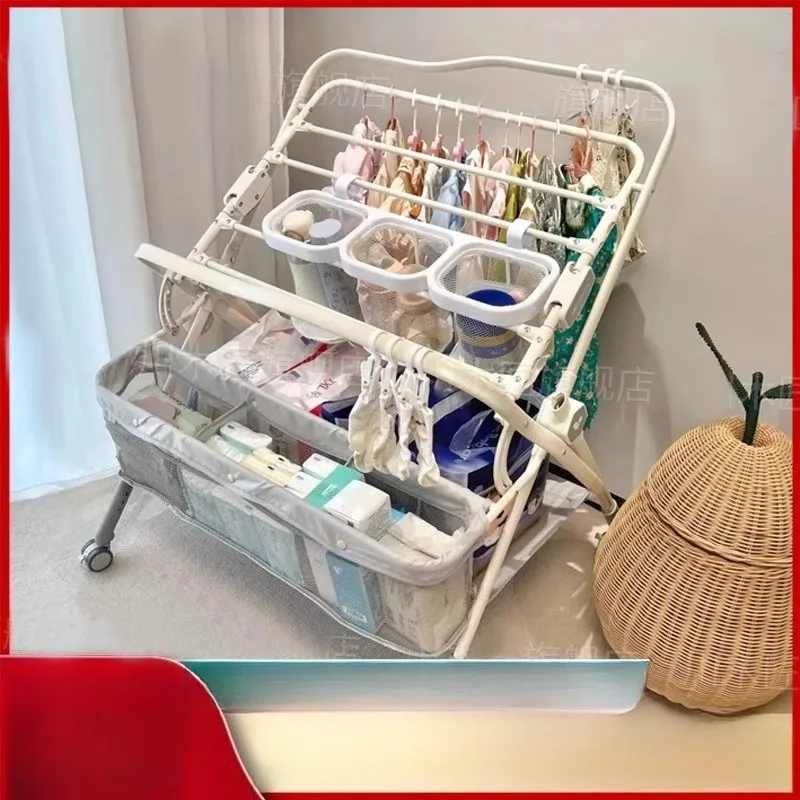 foldable-baby-changing-table-portable-diaper-changing-station-for-newborn-care-mobile-nursery-bassinet-for-maternity-centers