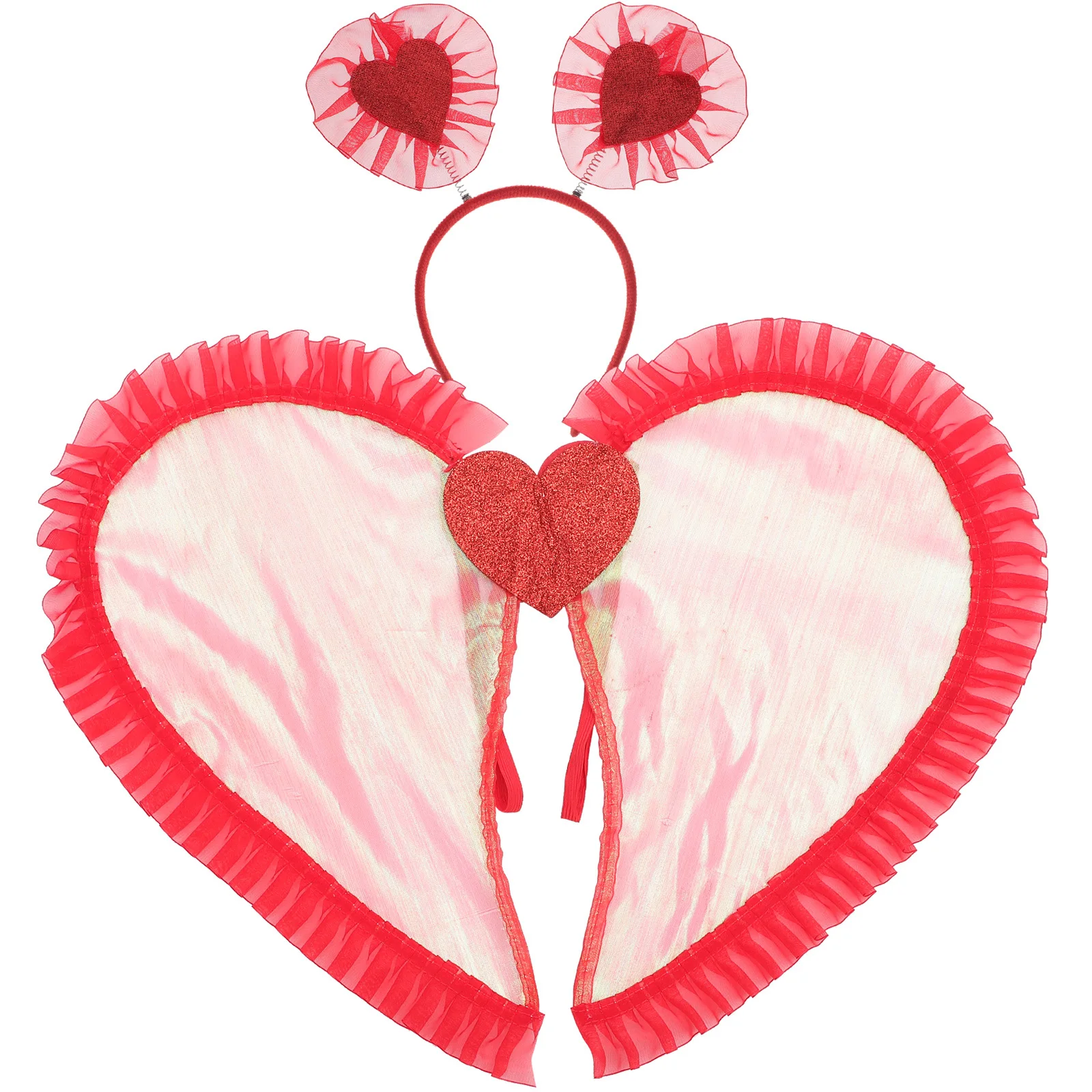 1 مجموعة 1 مجموعة الملاك الجناح ل الأبيض الجنية الجناح تأثيري عقال زي اكسسوارات هالوين الدعائم الطرف أجنحة #2