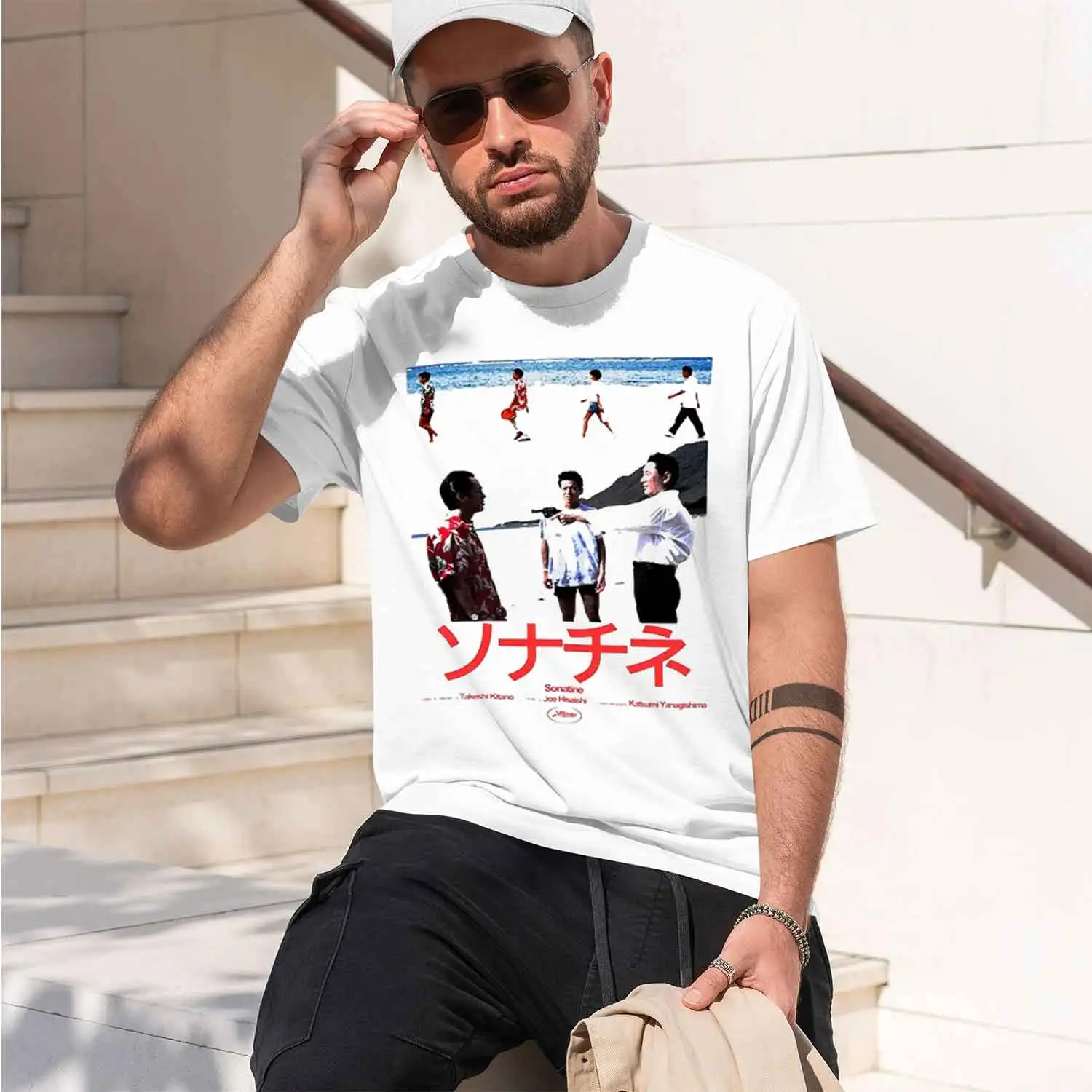 Kitano Takeshi Sonatine 1993 Vintage t-shirt Life Is Bo Men T shirt New TEE TSHIRT Womens tops 2026 New Model Men’s Short-sleeve