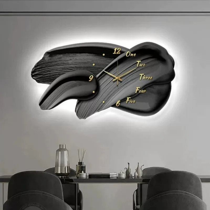 Nordic Kitchen Wall Clocks Luxury Bedroom Led Movement Wall Clock Office Future Orologio Da Parete Living Room Decoration