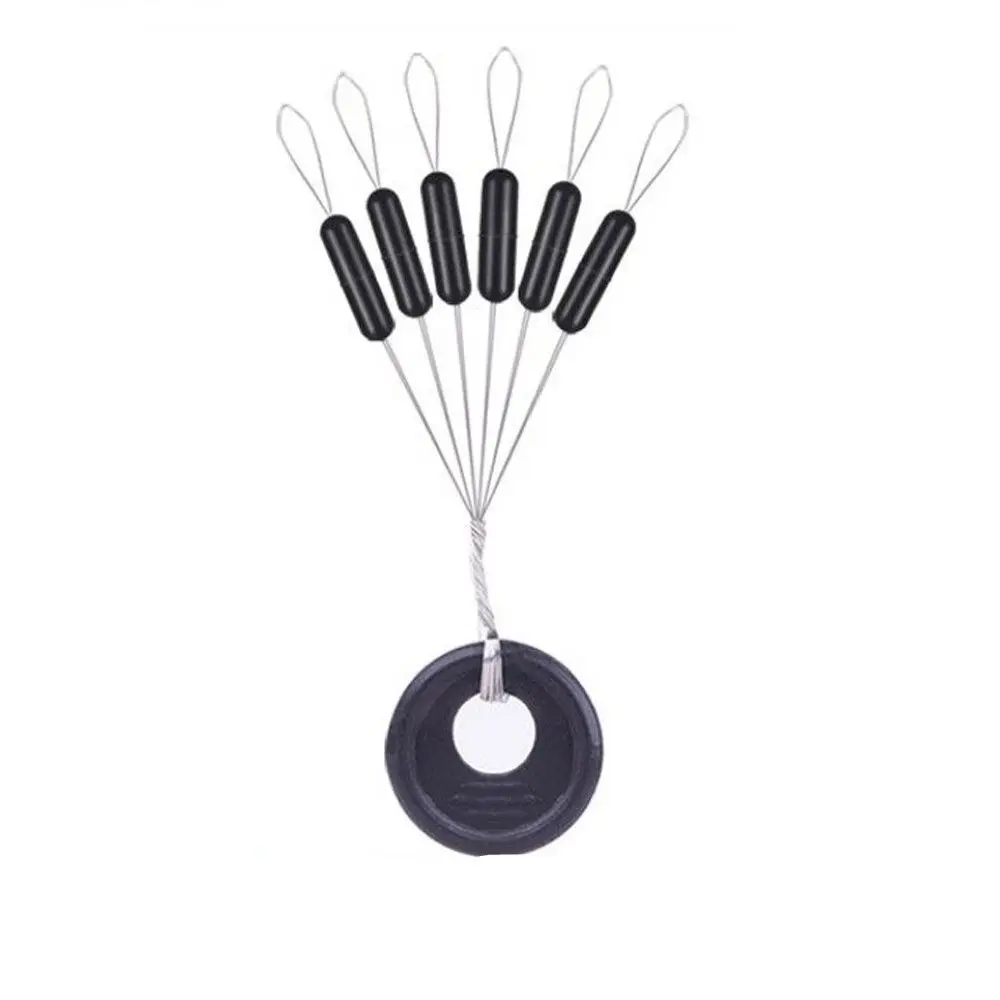 600Pcs Fly Fishing Fishing Line Stops Rubber Oval Stopper Fishing Bobber Floating Beans Oval Fishing Float Fishing Space Beans