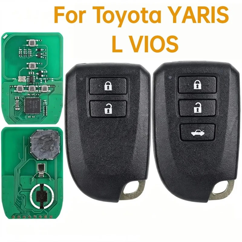 Car Remote Key Fob For Toyota YARIS L VIOS 2/3 Buttons 0010 0011 0182 312/314 433/434mhz 8A Chip P4 39 FCC BS1EW BS2ET Smart Key