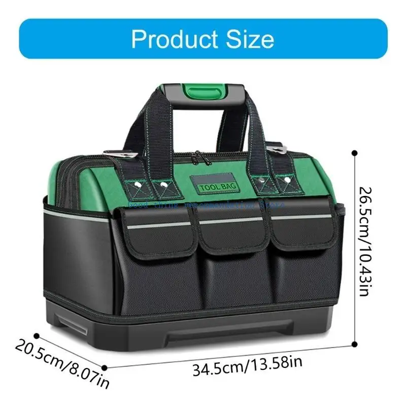 634E Sturdy 16Inch Tool Bag Feature Thickened Fabric And Piercing Proof Bottom