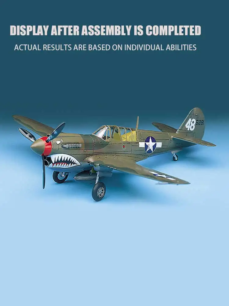 Academy assembled airplane model kit 12465 P-40M/N Warhawk fighter 1/72