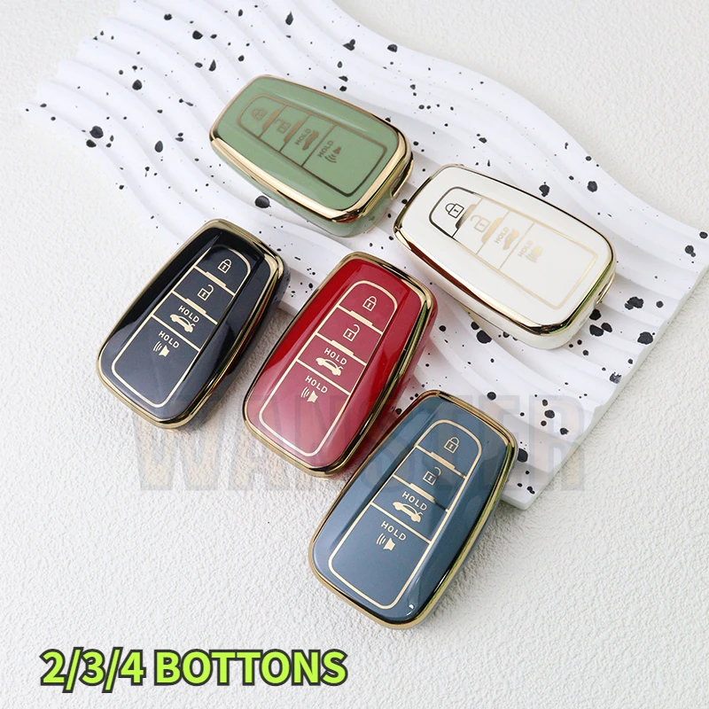 

Чехол для автомобильного ключа из ТПУ для Toyota CHR Camry Prius Land Cruiser Prado, мебель Corolla Yaris RAV4 Highlander 2018, аксессуары