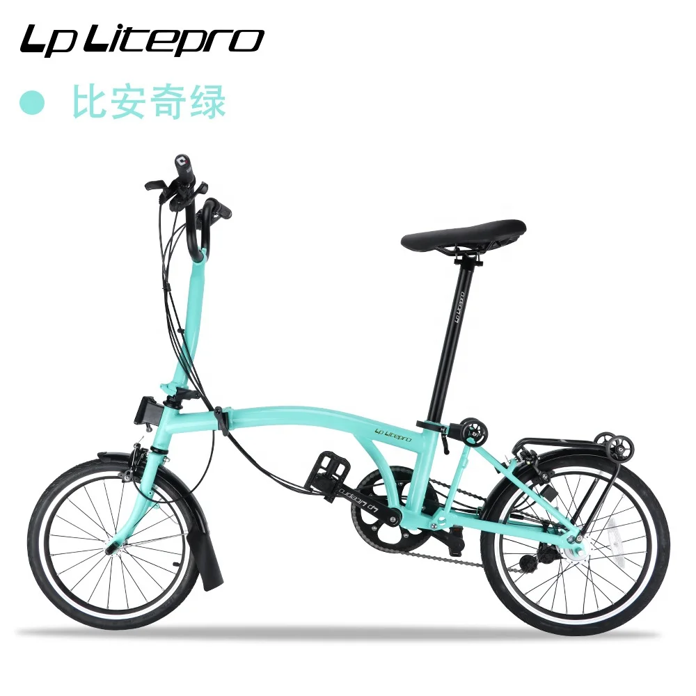 

16-дюймовый складной велосипед, 6 скоростей, 3-ступенчатая складная рама