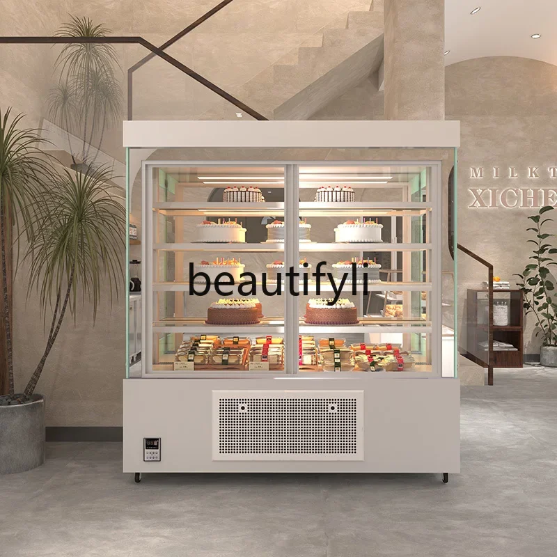 Vertical cake cabinet wind refrigerated display cabinet fruit fresh-keeping cabinet